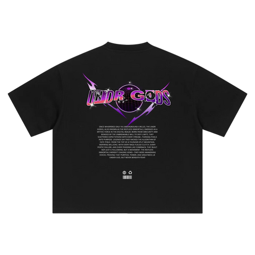 Undr God Boxy Oversized Tee Black