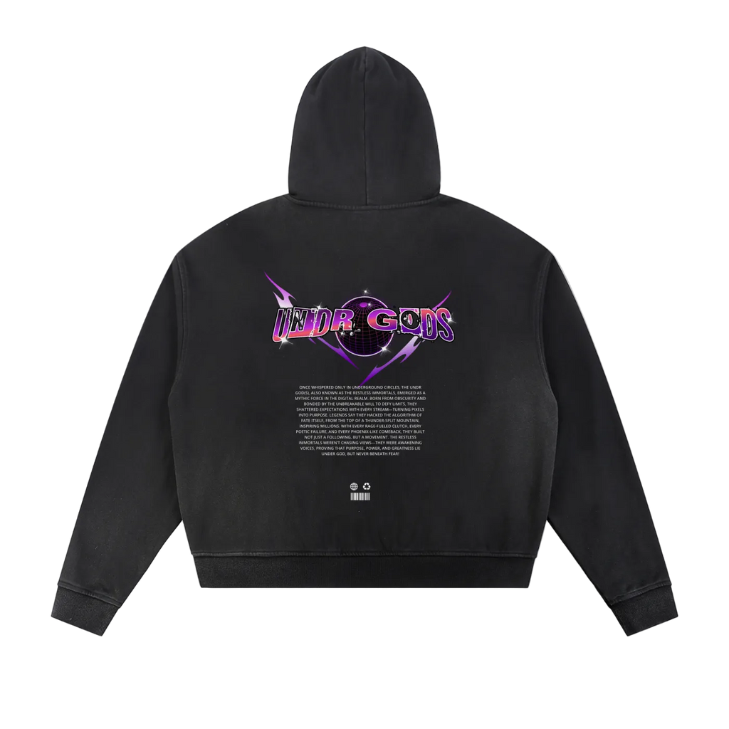 Undr Gods Raw Edge Zip Hoodie