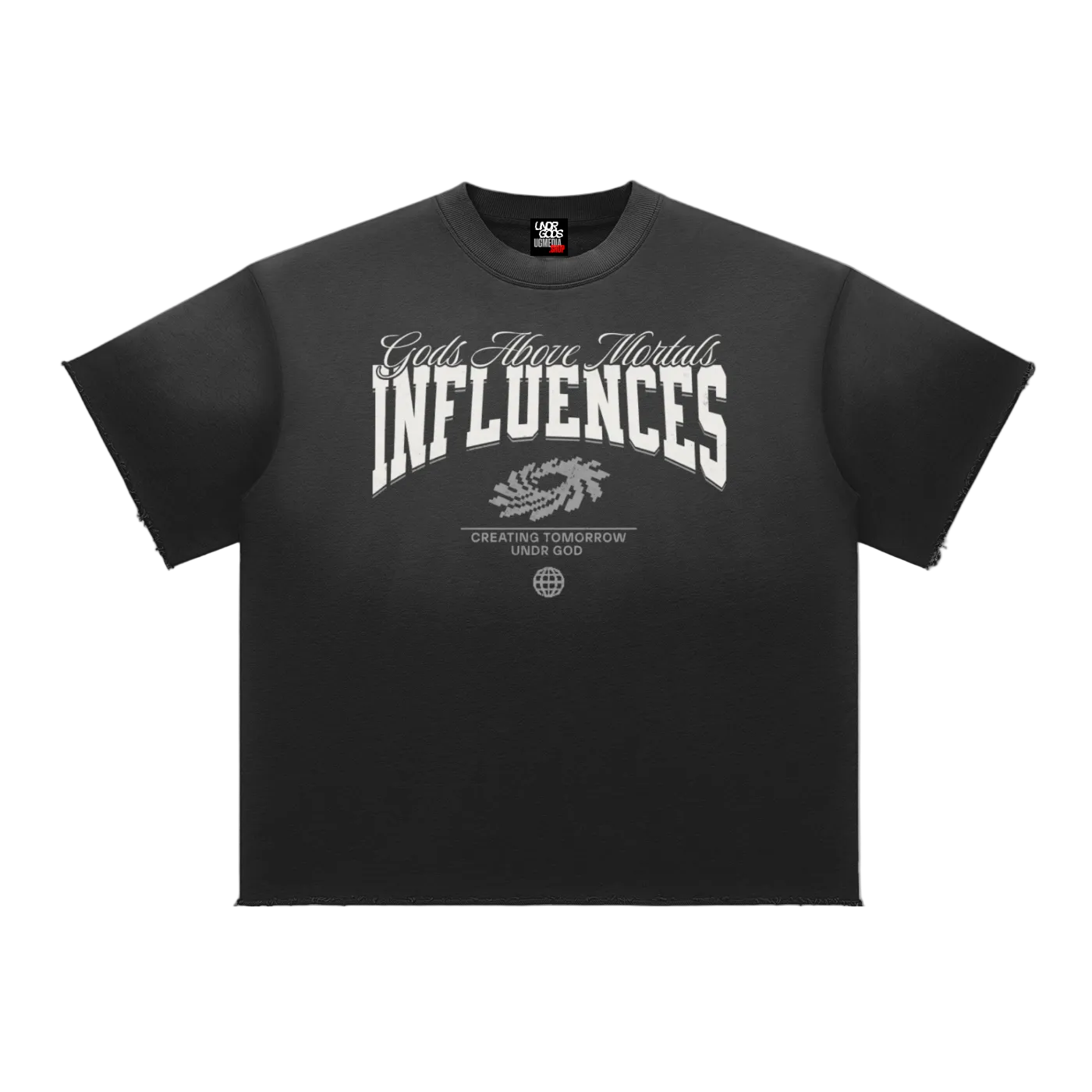 Undr Gods Faded Raw Edge Tee