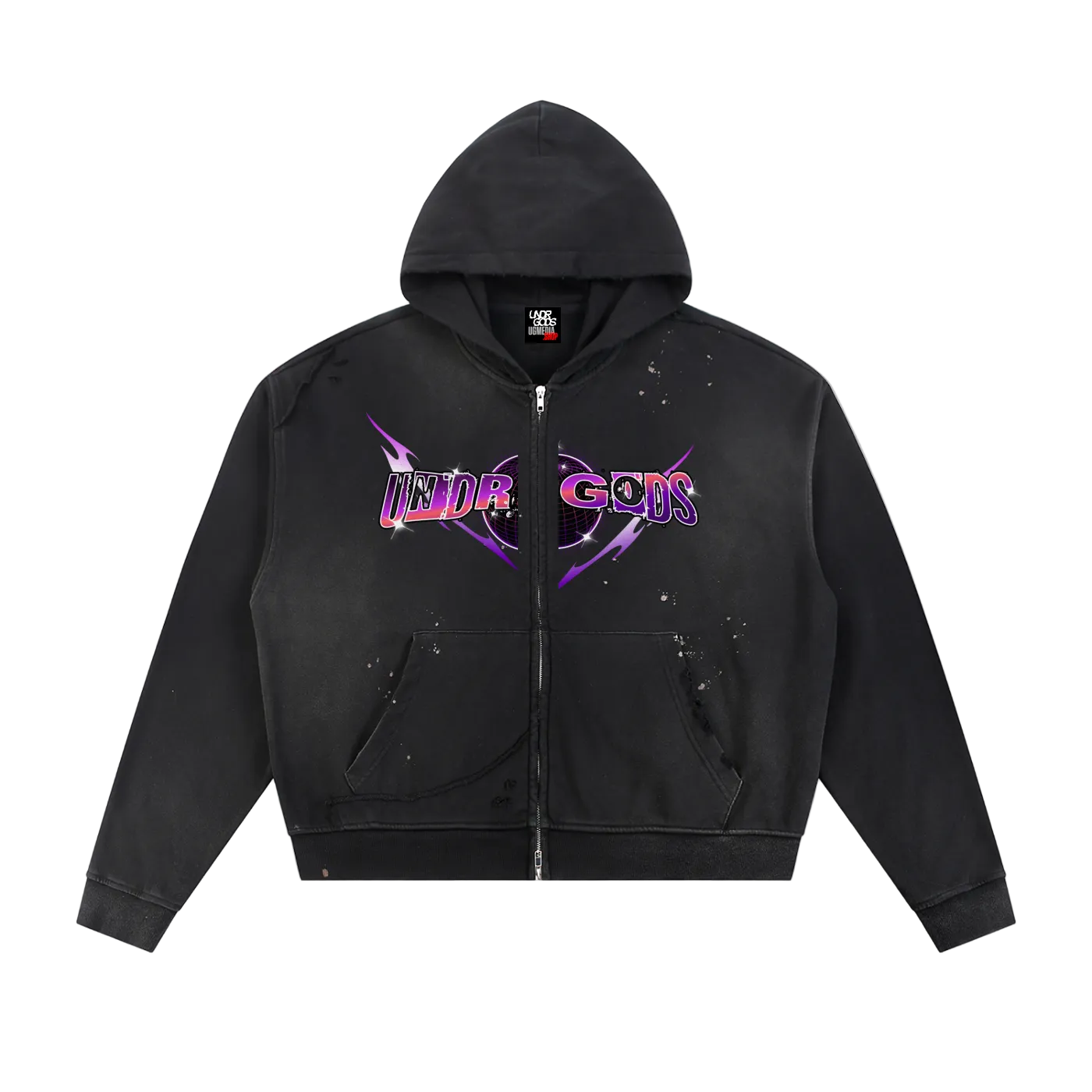 Undr Gods Raw Edge Zip Hoodie